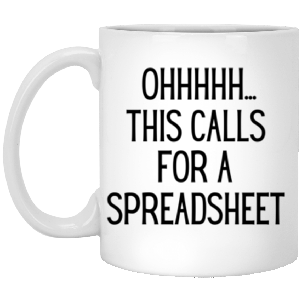 Spreadsheet 11oz White Mug