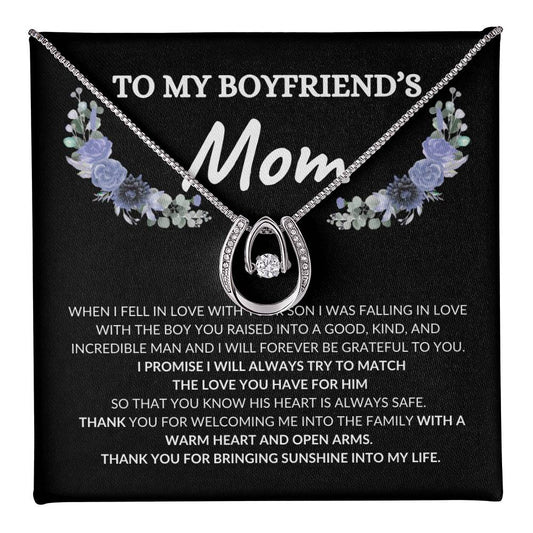 "A Token of Gratitude: Presenting Your Boyfriend's Mom with a Unique Pendant, Expressing How Fortunate I Am to Have Her in My Life": makes a great Birthday, Mother's day or Thank you gift