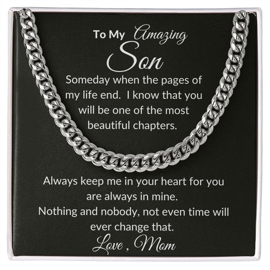 To My Amazing Son | Cuban Chain