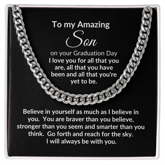 To my Amazing Son on your Graduation Day | Cuban chain