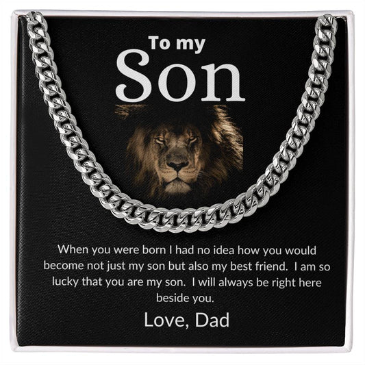 To my Son | From Dad | Cuban Chain