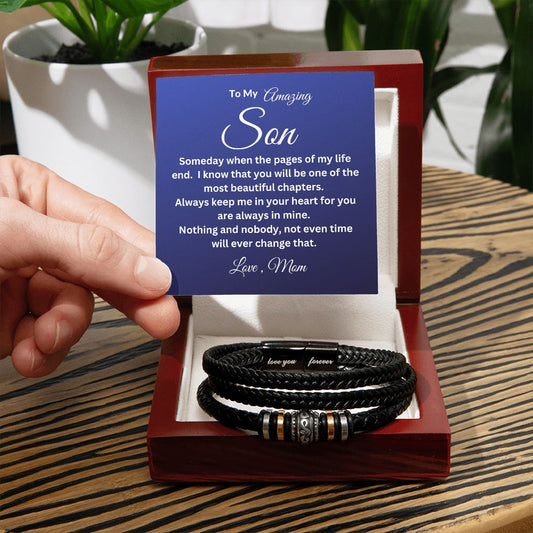 To My Amazing Son | Love you forever bracelet