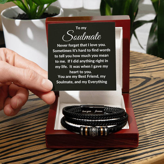 To my Soulmate | Love you Forever Bracelet