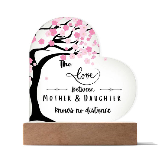 The Love Between Mother & Daughter Knows No Distance | A Perfect gift for Birthdays, Mother's day, Christmas or anytime