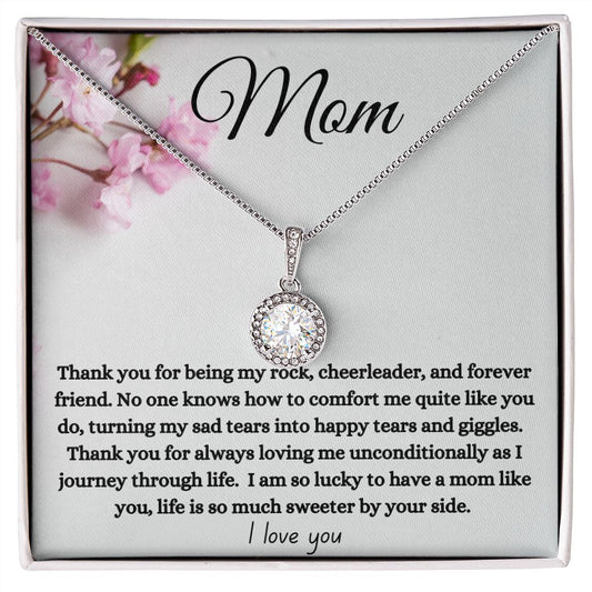 Mom, Eternal Hope, Thank You For Being My Rock Necklace: Mother's Day, Birthday, or Anytime Gift