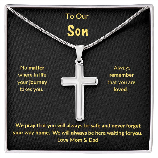 To Our Son, Love Mom & Dad / Cross