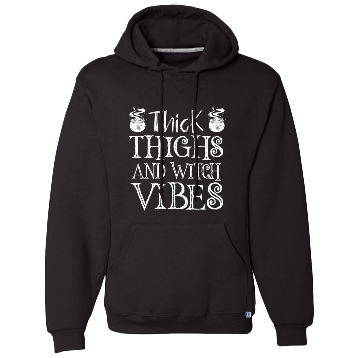 Thick Thighs and Witch Vibes  Dri-Power Fleece Pullover Hoodie