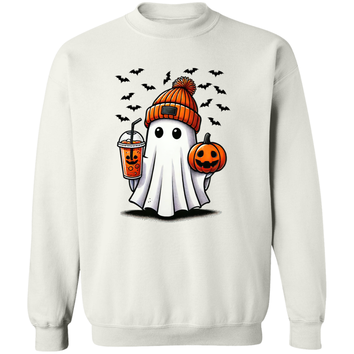 Ghost Coffee  Crewneck Pullover Sweatshirt