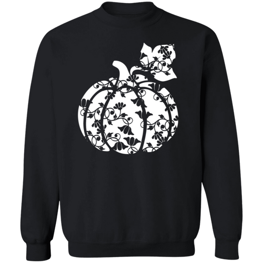 Floral Pumpkin Crewneck Pullover Sweatshirt