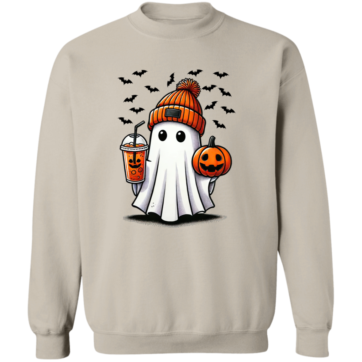 Ghost Coffee  Crewneck Pullover Sweatshirt