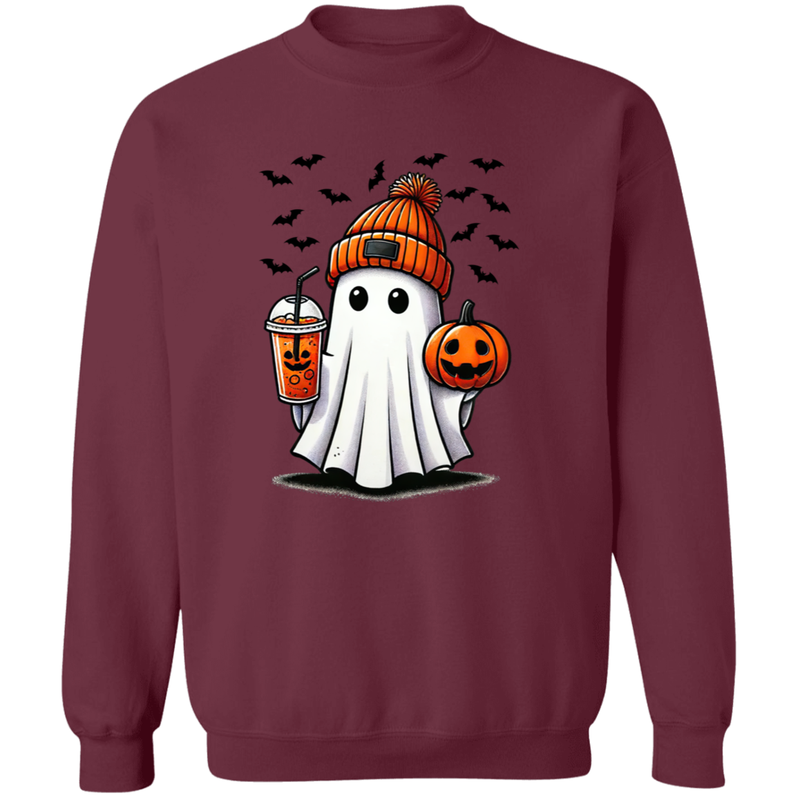 Ghost Coffee  Crewneck Pullover Sweatshirt