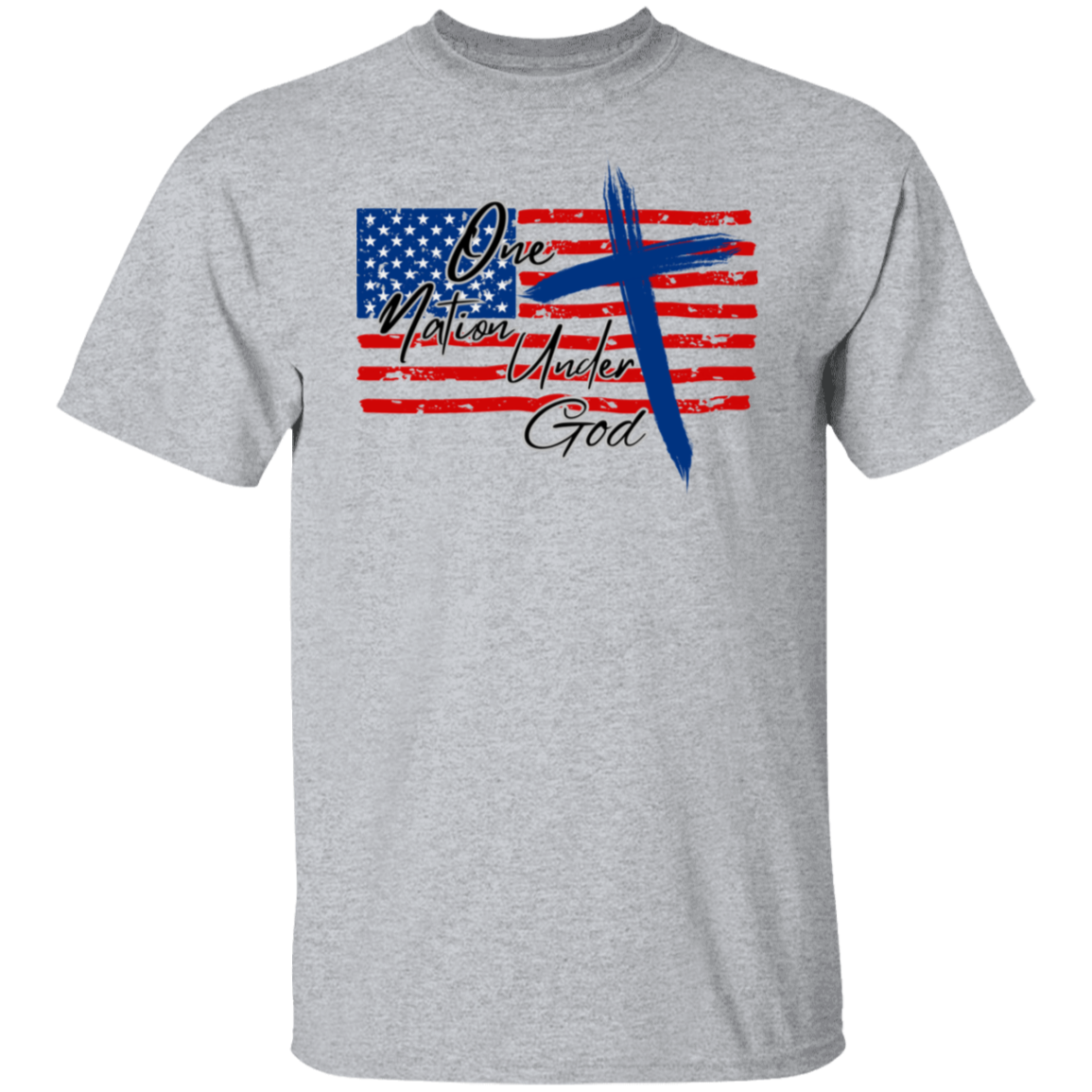 ONE NATION UNDER GOD 5.3 oz. T-Shirt