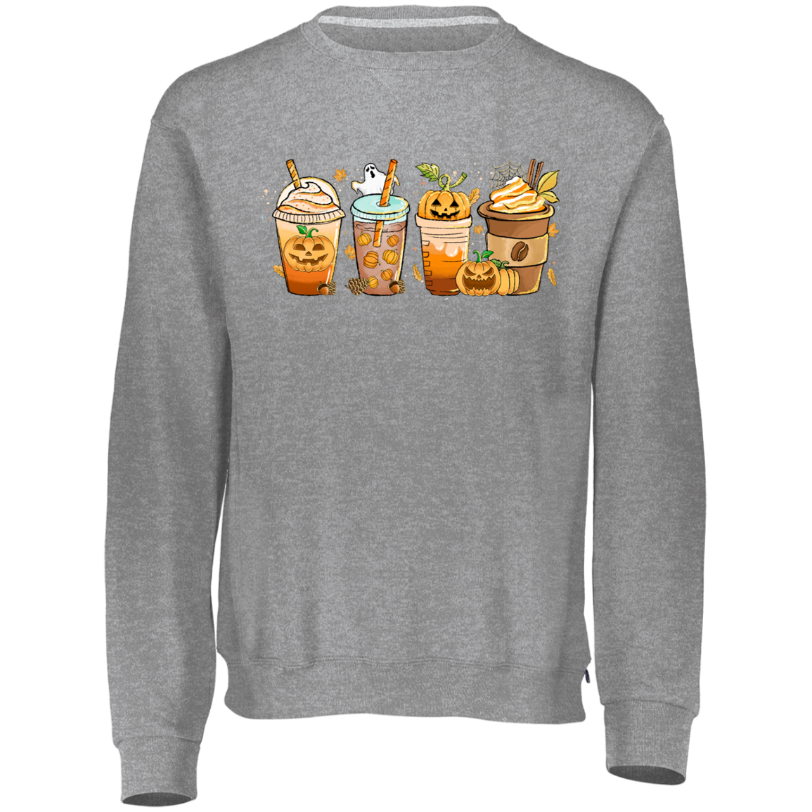 Pumpkin Coffee  Dri-Power Fleece Crewneck Sweatshirt