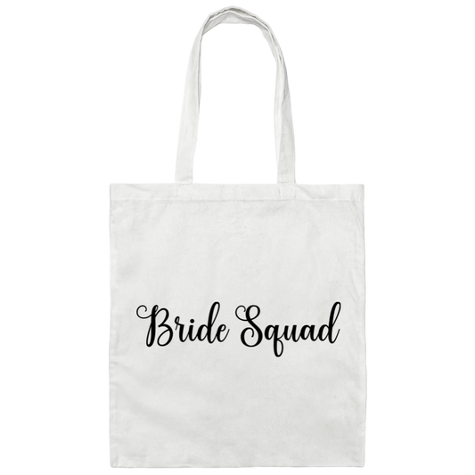 Bride Squad Canvas Tote Bag