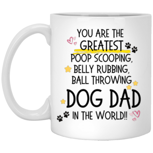 Dog Dad 11oz White Mug