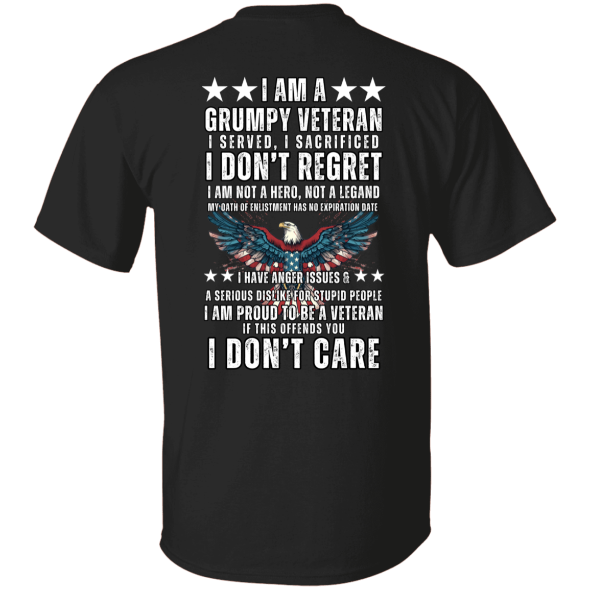 GRUMPY VETERAN  5.3 oz. T-Shirt