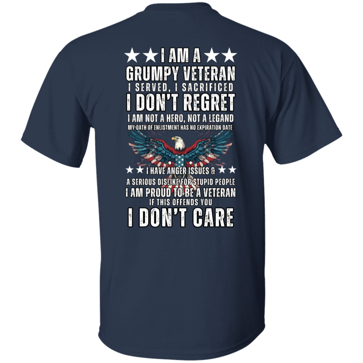 GRUMPY VETERAN  5.3 oz. T-Shirt