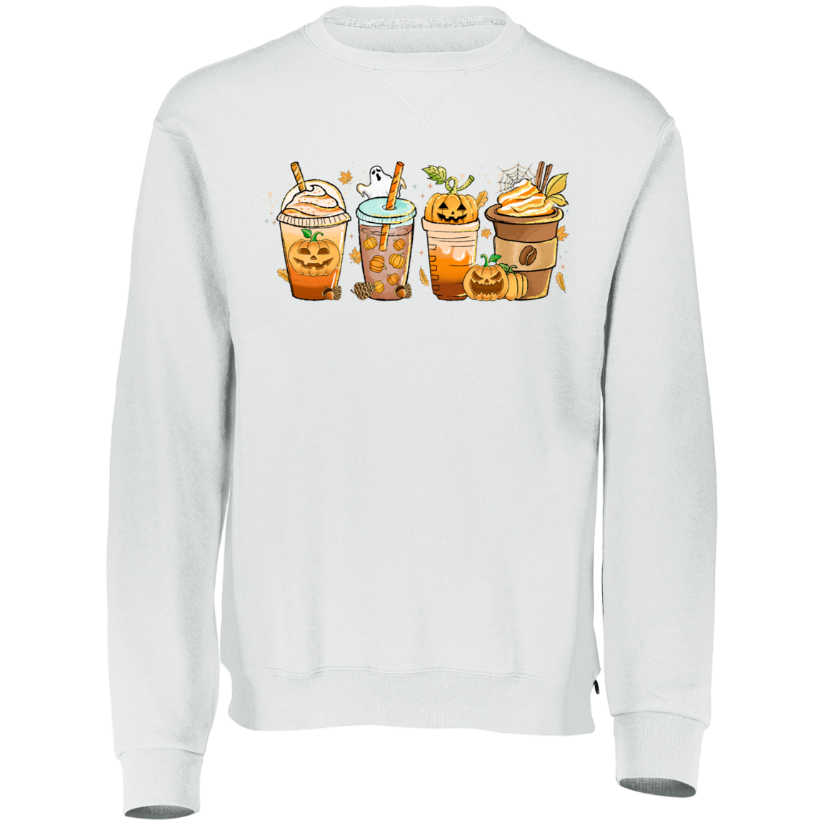 Pumpkin Coffee  Dri-Power Fleece Crewneck Sweatshirt