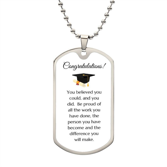 You Believed | Dog Tag Necklace