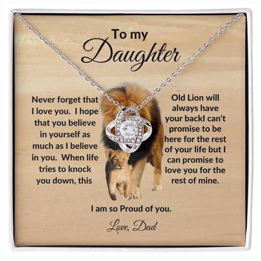 Daughter | Dad | Lion | Love knot