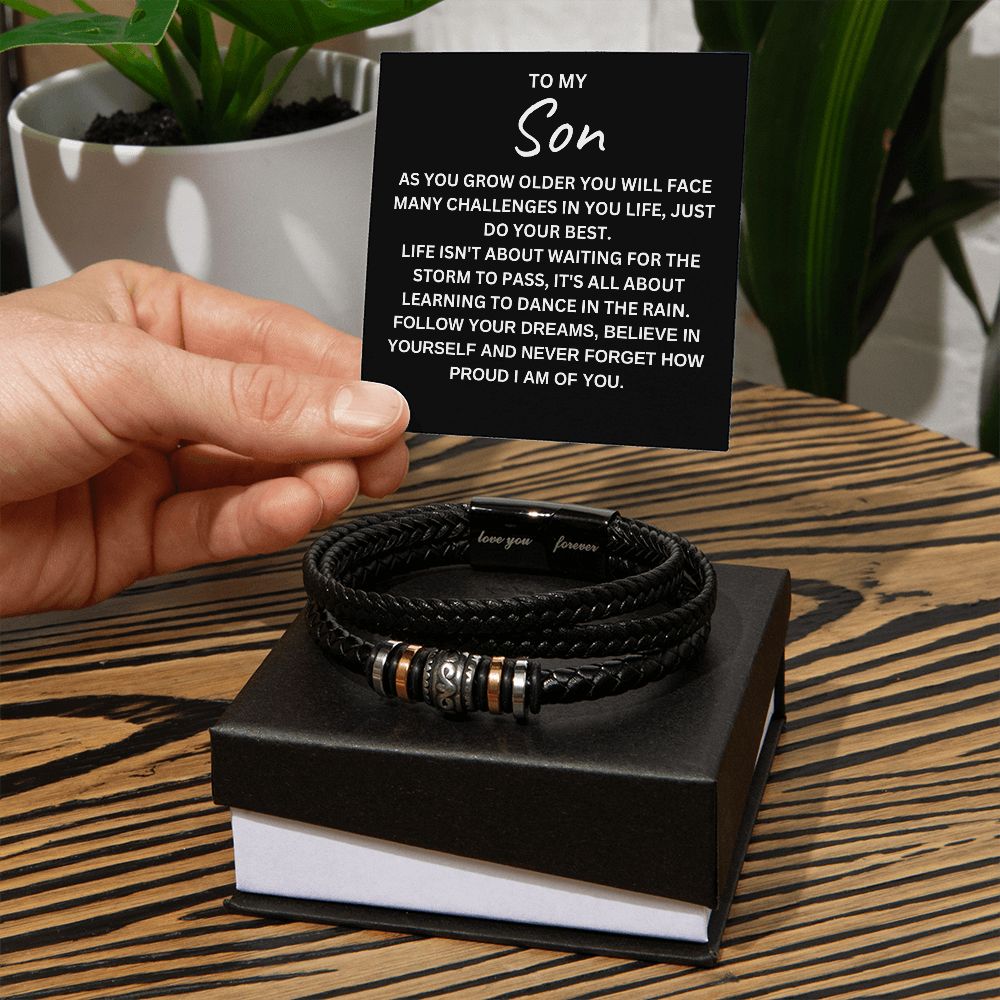 To My Son | Men's Love You Forever Bracelet