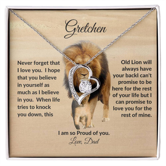 To my daughter| Lion| Forever love | Personalized