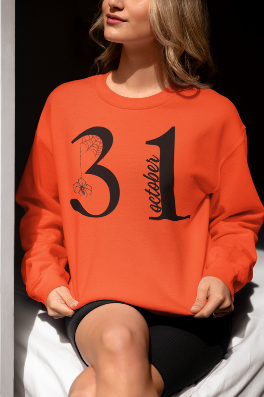 October 31  Crewneck Pullover Sweatshirt