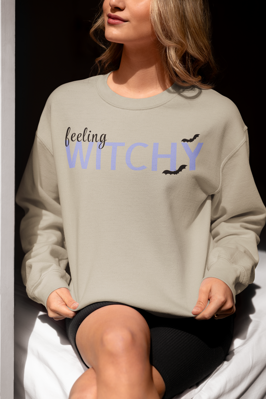 Feeling Witchy  Crewneck Pullover Sweatshirt